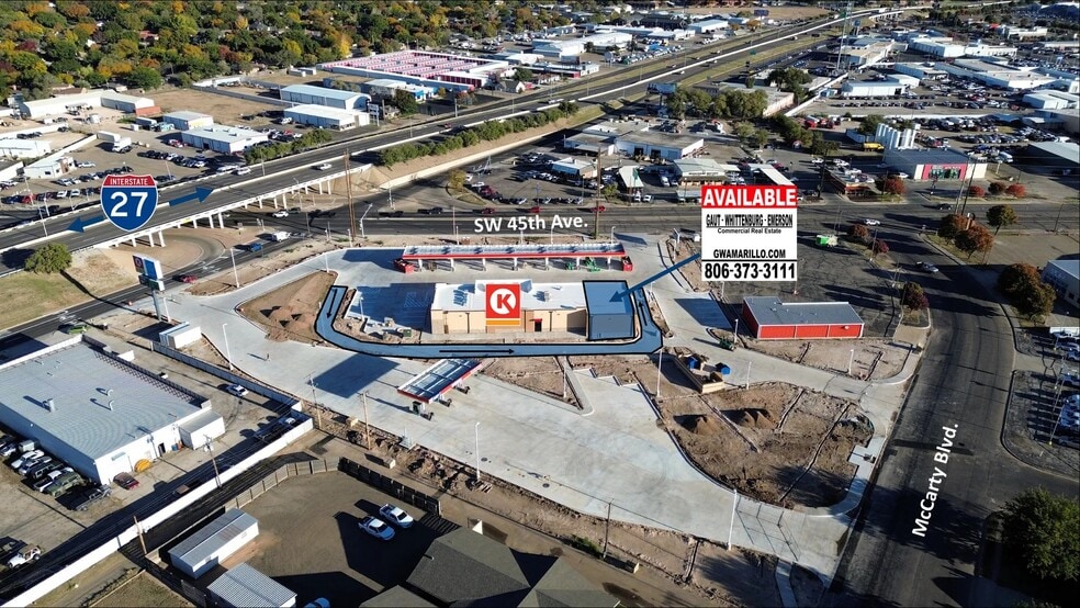 2801 SW 45th Ave, Amarillo, TX for lease - Aerial - Image 2 of 5