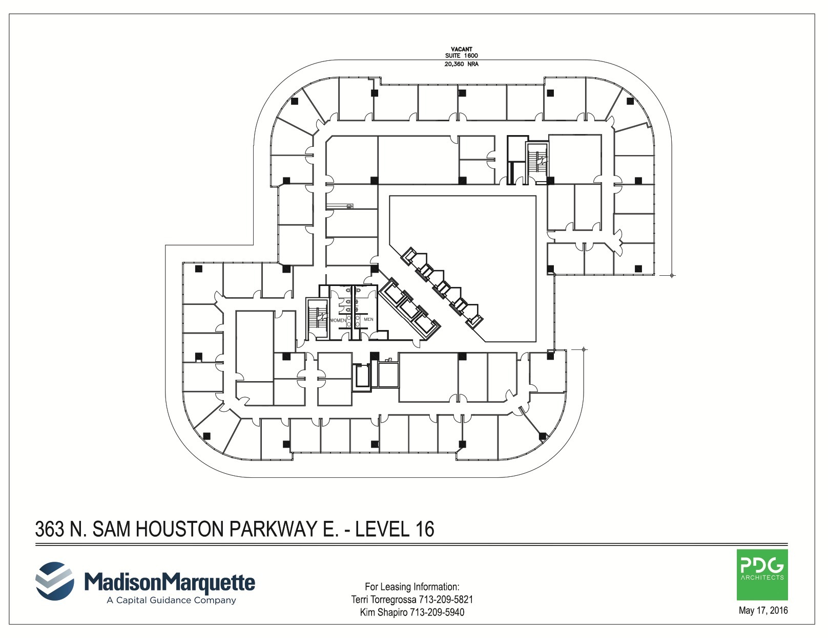 363 N Sam Houston Pky E, Houston, TX à louer Plan d’étage- Image 1 de 1