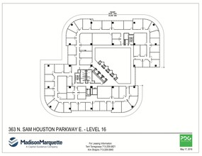 363 N Sam Houston Pky E, Houston, TX à louer Plan d’étage- Image 1 de 1