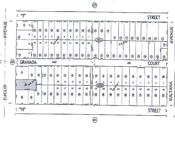 812 N Euclid Ave, Ontario, CA à louer - Plan cadastral - Image 2 de 11