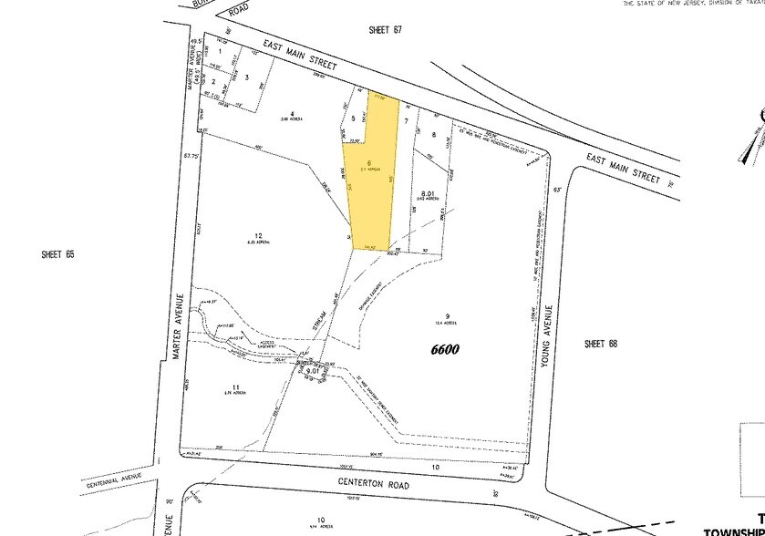 710 E Main St, Moorestown, NJ à louer - Plan cadastral - Image 3 de 18