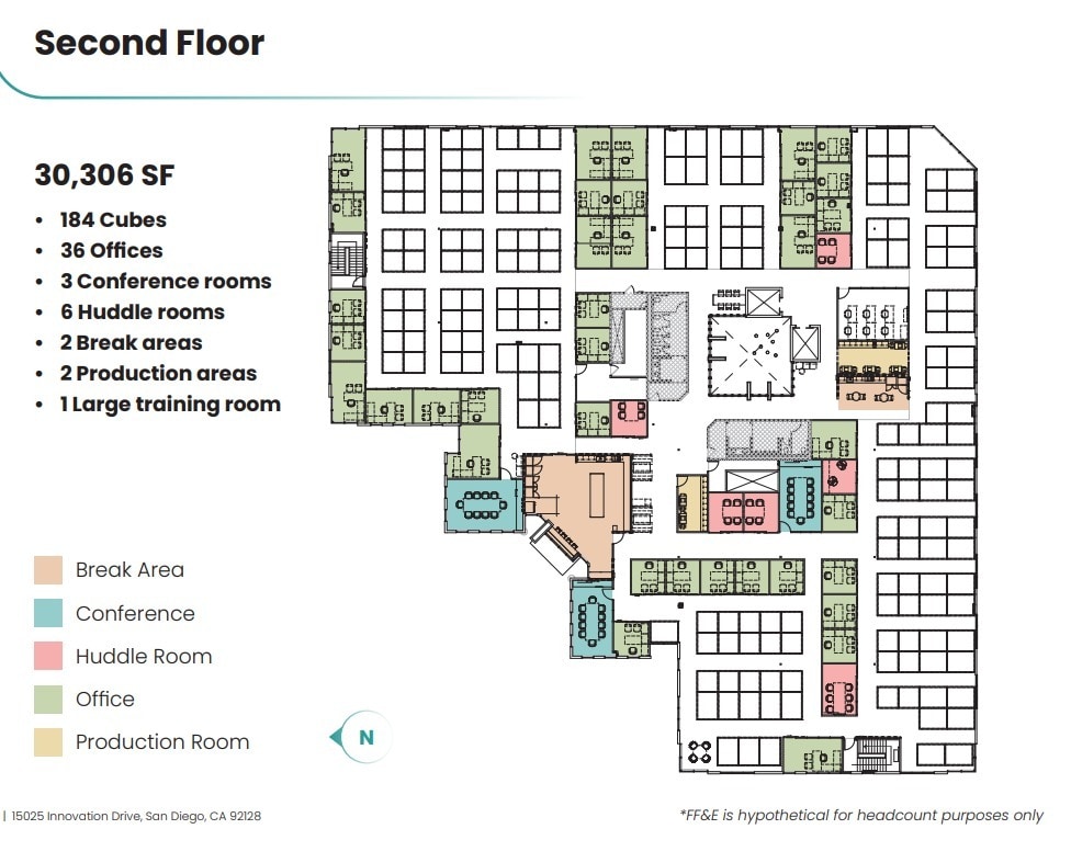 15025 Innovation Dr, San Diego, CA for lease Floor Plan- Image 1 of 5