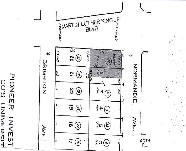 1404 Martin Luther King Jr Blvd, Los Angeles, CA for sale - Plat Map - Image 2 of 2