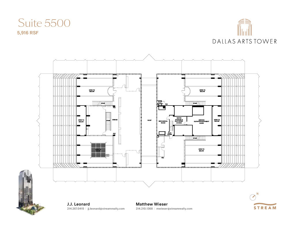 2200 Ross Ave, Dallas, TX à louer Plan d  tage- Image 1 de 1