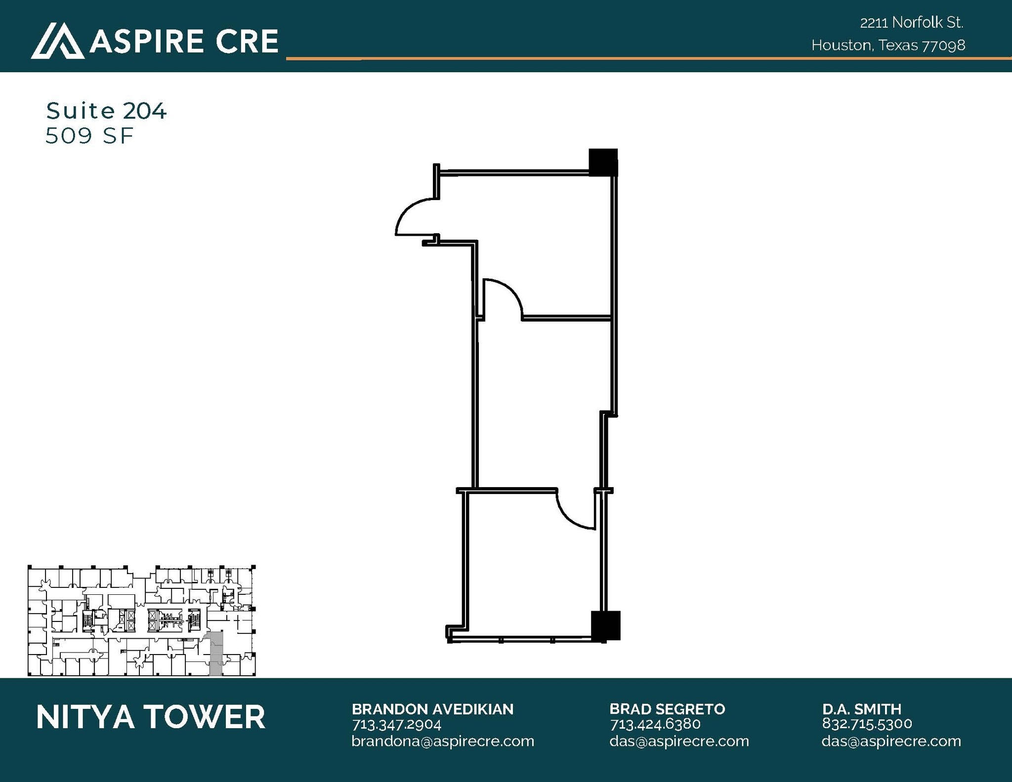 2211 Norfolk St, Houston, TX for lease Floor Plan- Image 1 of 1