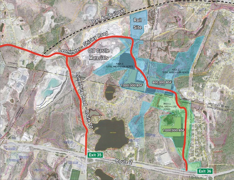 Fort Pond Rd, Lancaster, MA for sale - Site Plan - Image 3 of 3