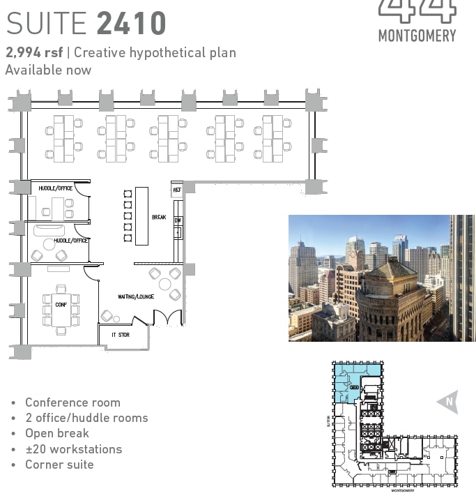 44 Montgomery St, San Francisco, CA for lease Interior Photo- Image 1 of 1