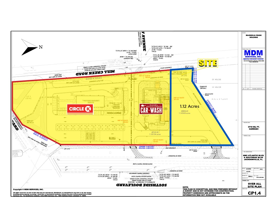 9201 Atlantic Blvd - Parcel A, Jacksonville, FL à vendre Plan de site- Image 1 de 4