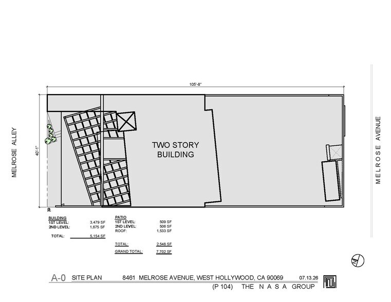 8461 Melrose Ave, West Hollywood, CA for lease - Floor Plan - Image 2 of 4
