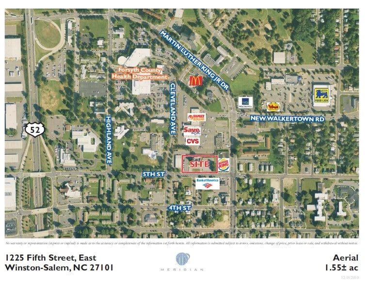 1225 E Fifth St, Winston-Salem, NC for lease - Aerial - Image 3 of 23