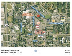 1225 E Fifth St, Winston-Salem, NC - Aerial map view