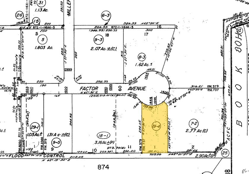 1444-1446 Factor Ave, San Leandro, CA à louer - Plan cadastral - Image 3 de 4