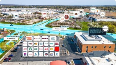 6155 Grand Ave, Gurnee, IL - AERIAL  map view