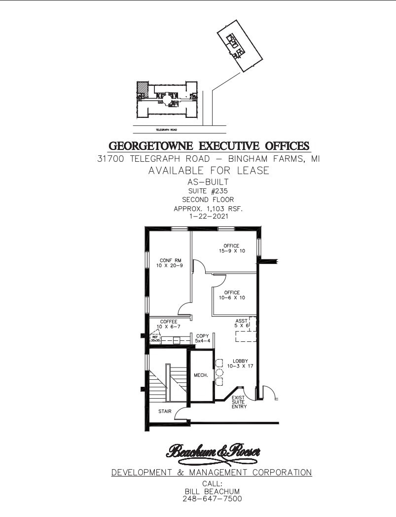 31700 Telegraph Rd, Bingham Farms, MI for lease Floor Plan- Image 1 of 1