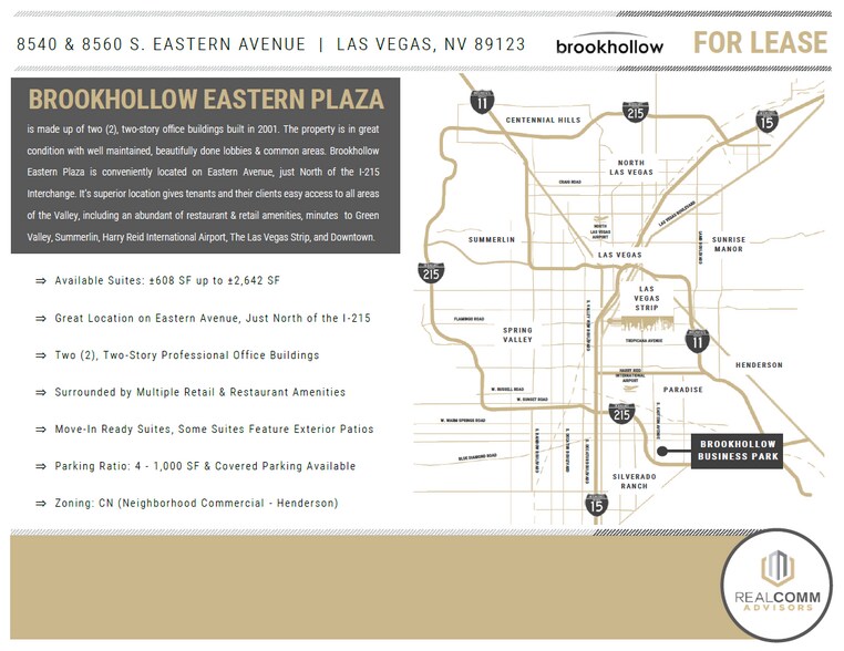 8560 S Eastern Ave, Las Vegas, NV à louer - Photo du bâtiment - Image 2 de 7