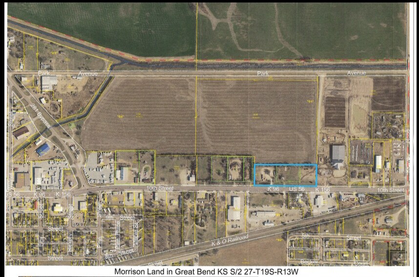306 10 St, Great Bend, KS à vendre - Aérien - Image 2 de 2
