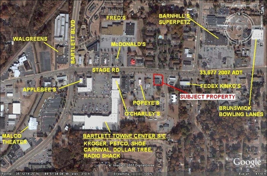6115 Stage Rd, Bartlett, TN for lease - Aerial - Image 2 of 5