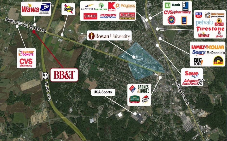 638 Mullica Hill Rd, Mullica Hill, NJ for lease - Building Photo - Image 2 of 9