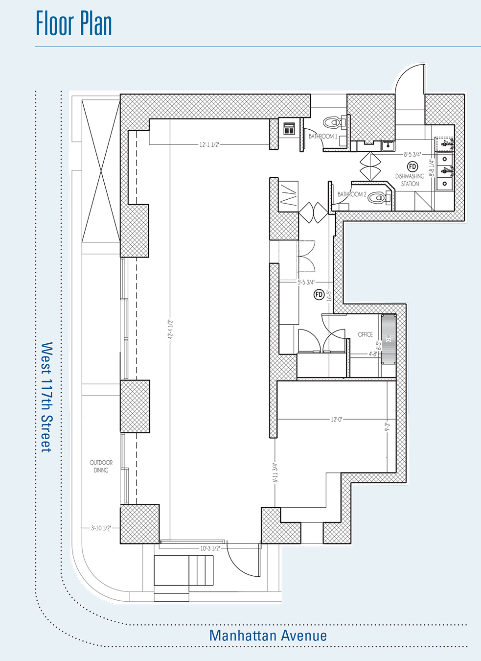 411-421 Manhattan Ave, New York, NY for lease Floor Plan- Image 1 of 1