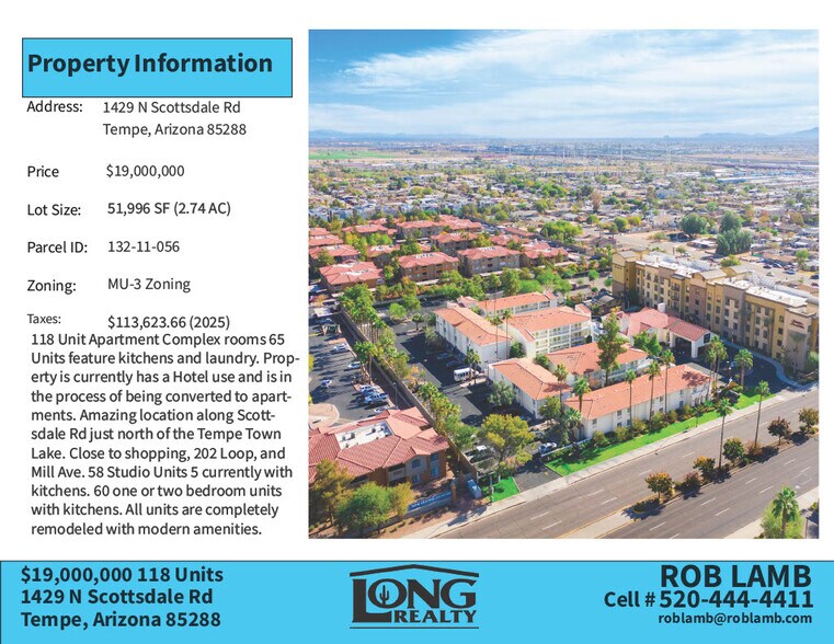 1429 N Scottsdale Rd, Tempe, AZ à vendre - Photo du bâtiment - Image 2 de 6