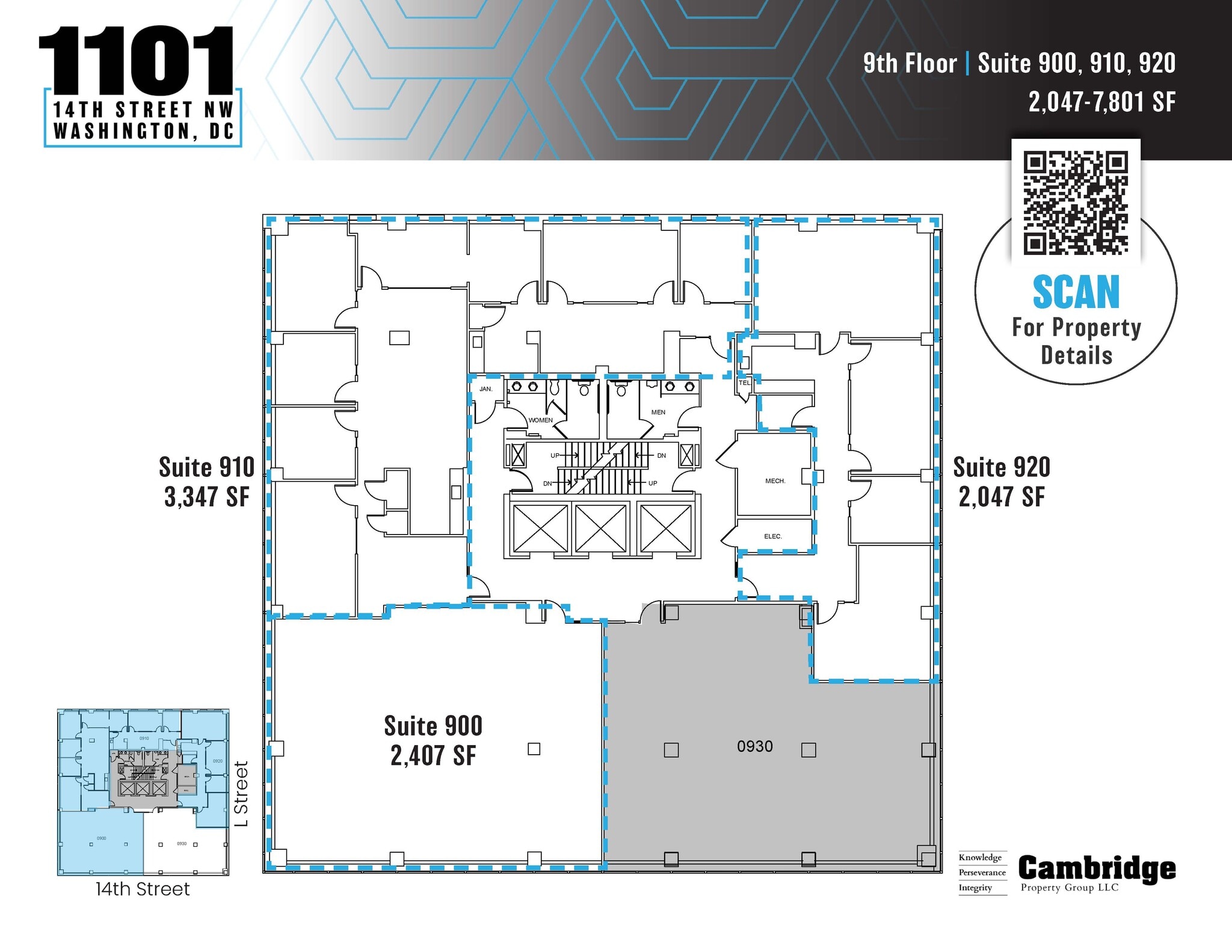 1101 14th St NW, Washington, DC for lease Floor Plan- Image 1 of 2