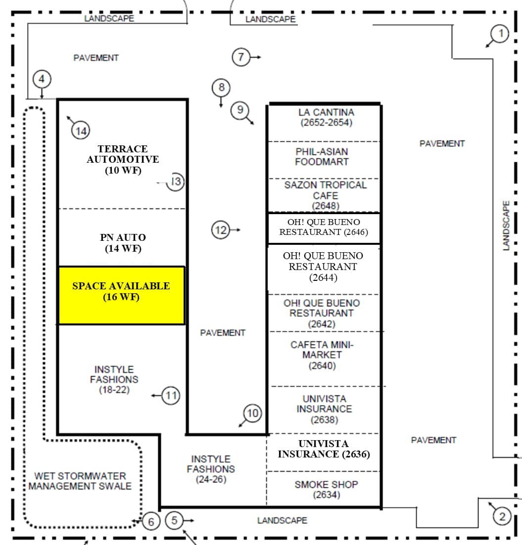 2634-2654 N Orange Blossom Trl, Kissimmee, FL à louer Plan de site- Image 1 de 1