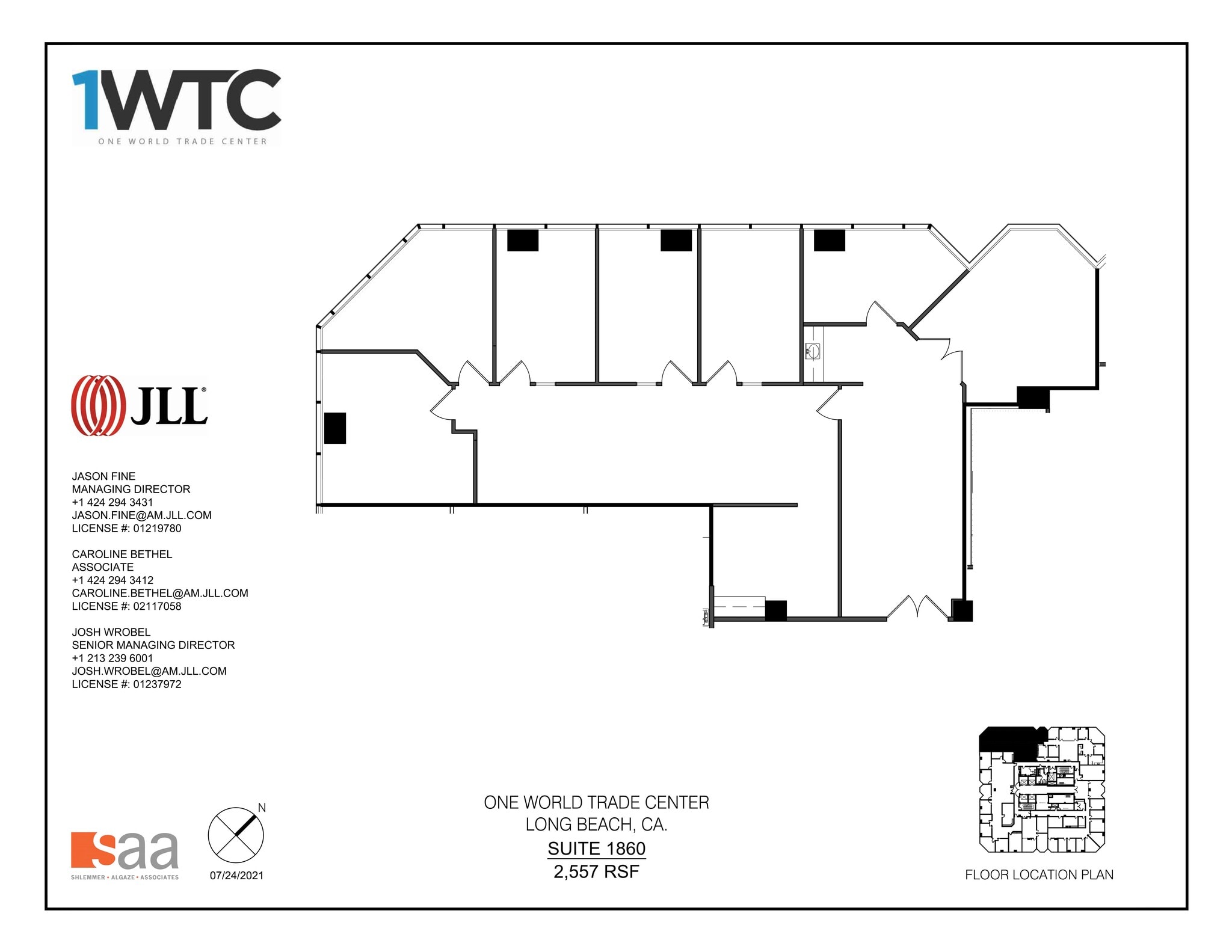 1 World Trade Ctr, Long Beach, CA for lease Site Plan- Image 1 of 1