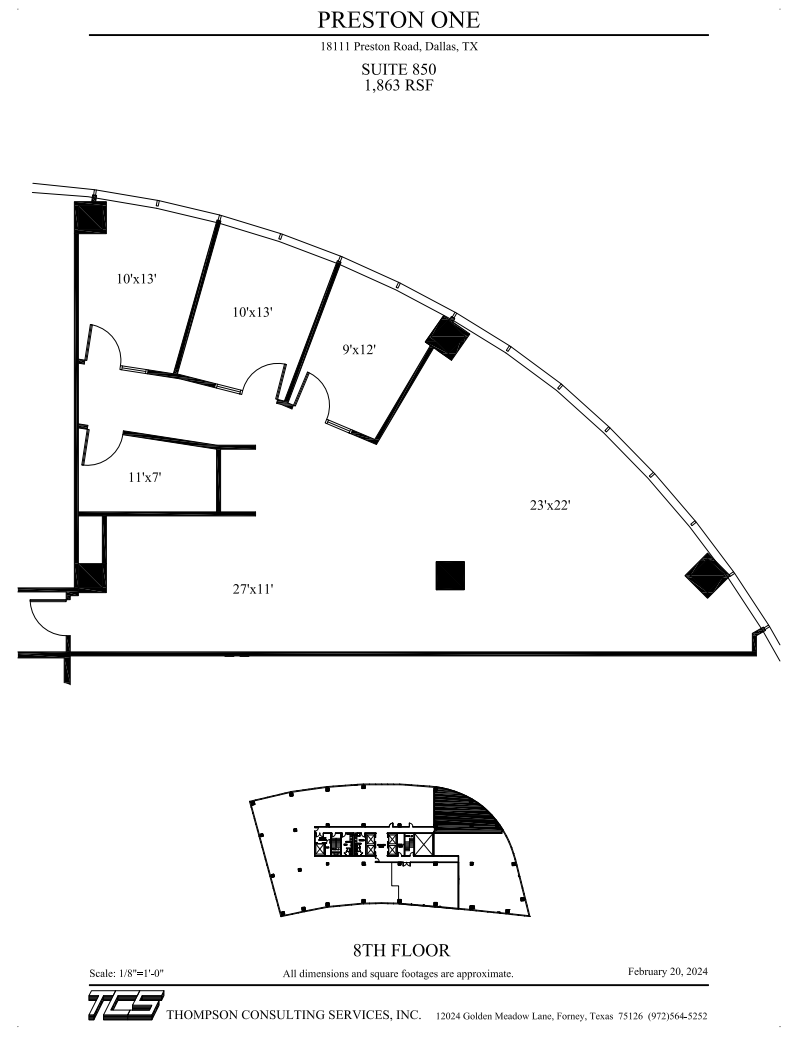 18111 Preston Rd, Dallas, TX for lease Floor Plan- Image 1 of 1