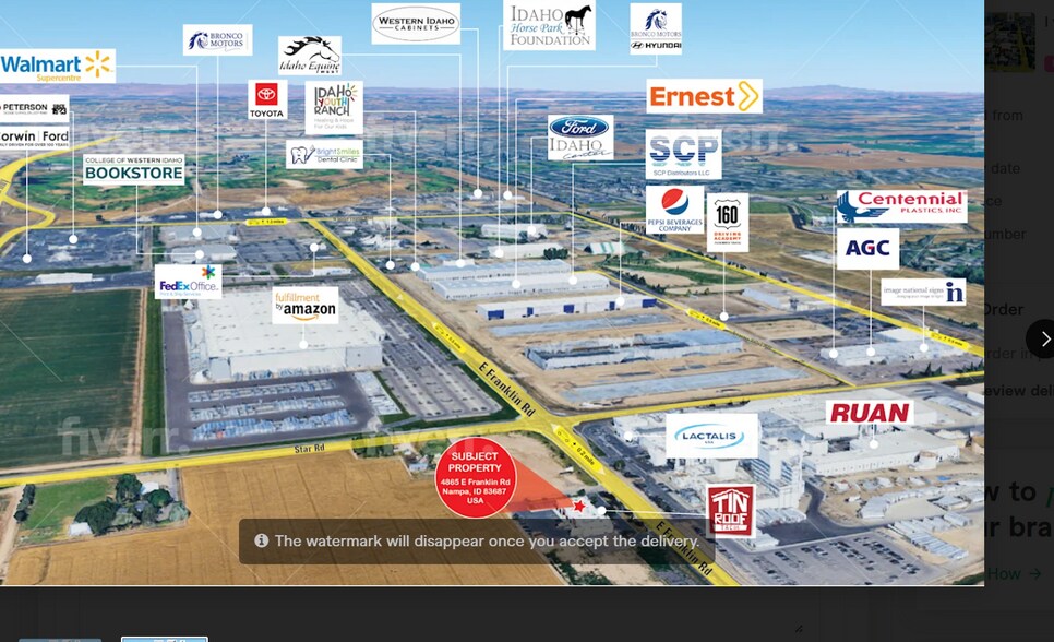 4865 E Franklin Rd, Nampa, ID à louer - Aérien - Image 3 de 6