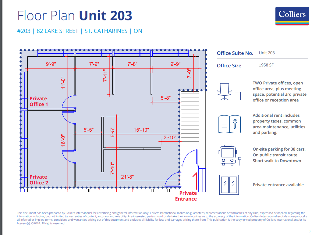 82 Lake St, St Catharines, ON for lease Floor Plan- Image 1 of 1