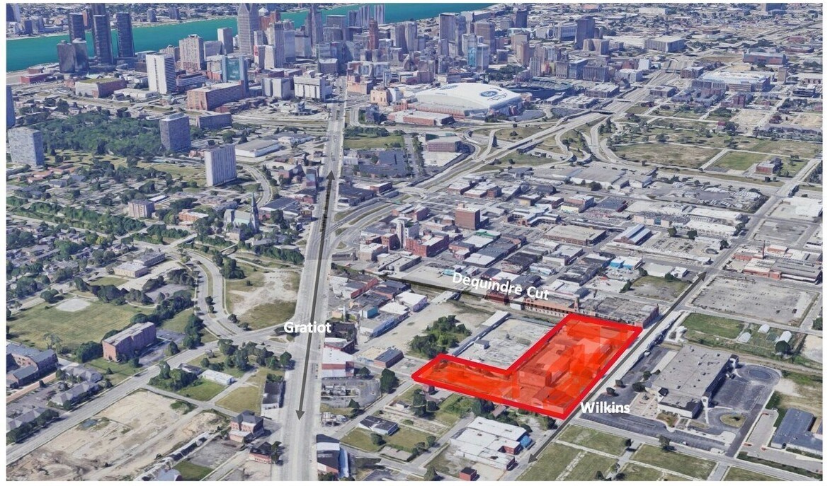 2603 Saint Aubin St, Detroit, MI for sale Aerial- Image 1 of 2