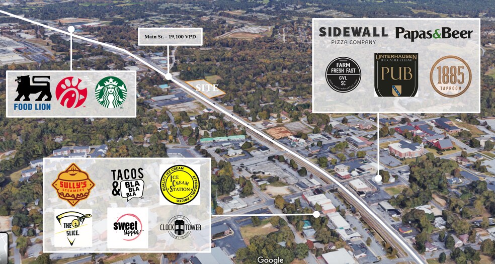 506-514 NE Main St, Simpsonville, SC à vendre - Photo du bâtiment - Image 2 de 3