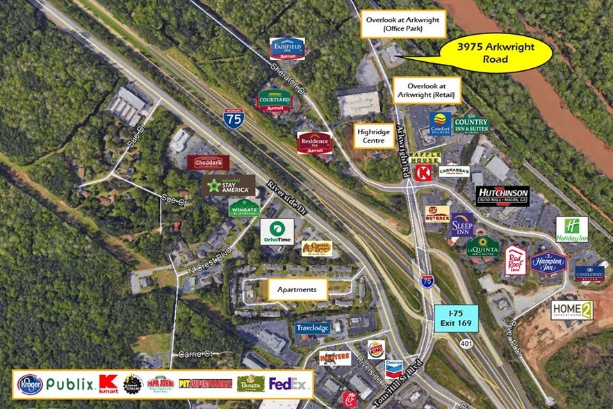 3975 Arkwright Rd, Macon-Bibb, GA à louer - Photo du bâtiment - Image 3 de 3