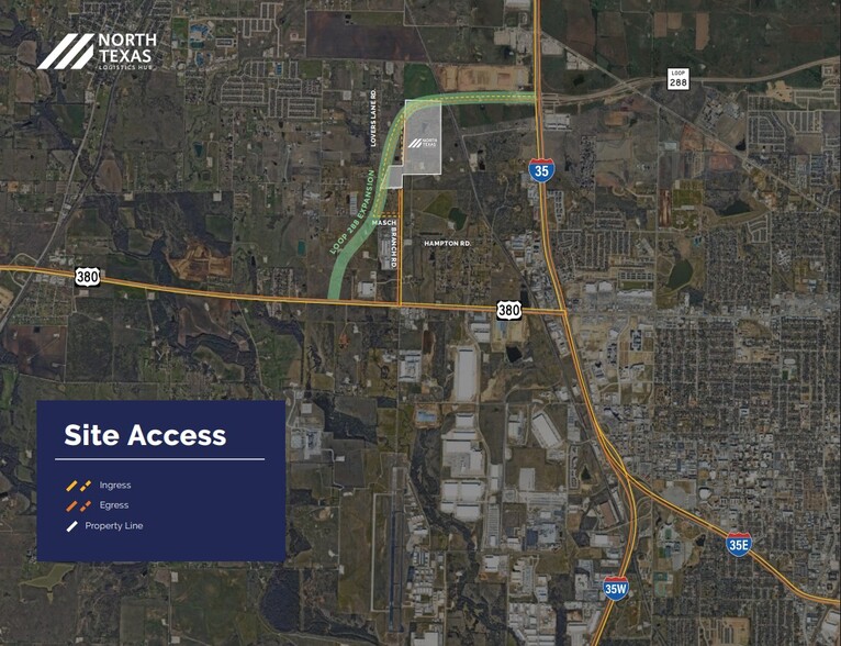 Loop 288, Denton, TX for sale - Aerial - Image 3 of 3