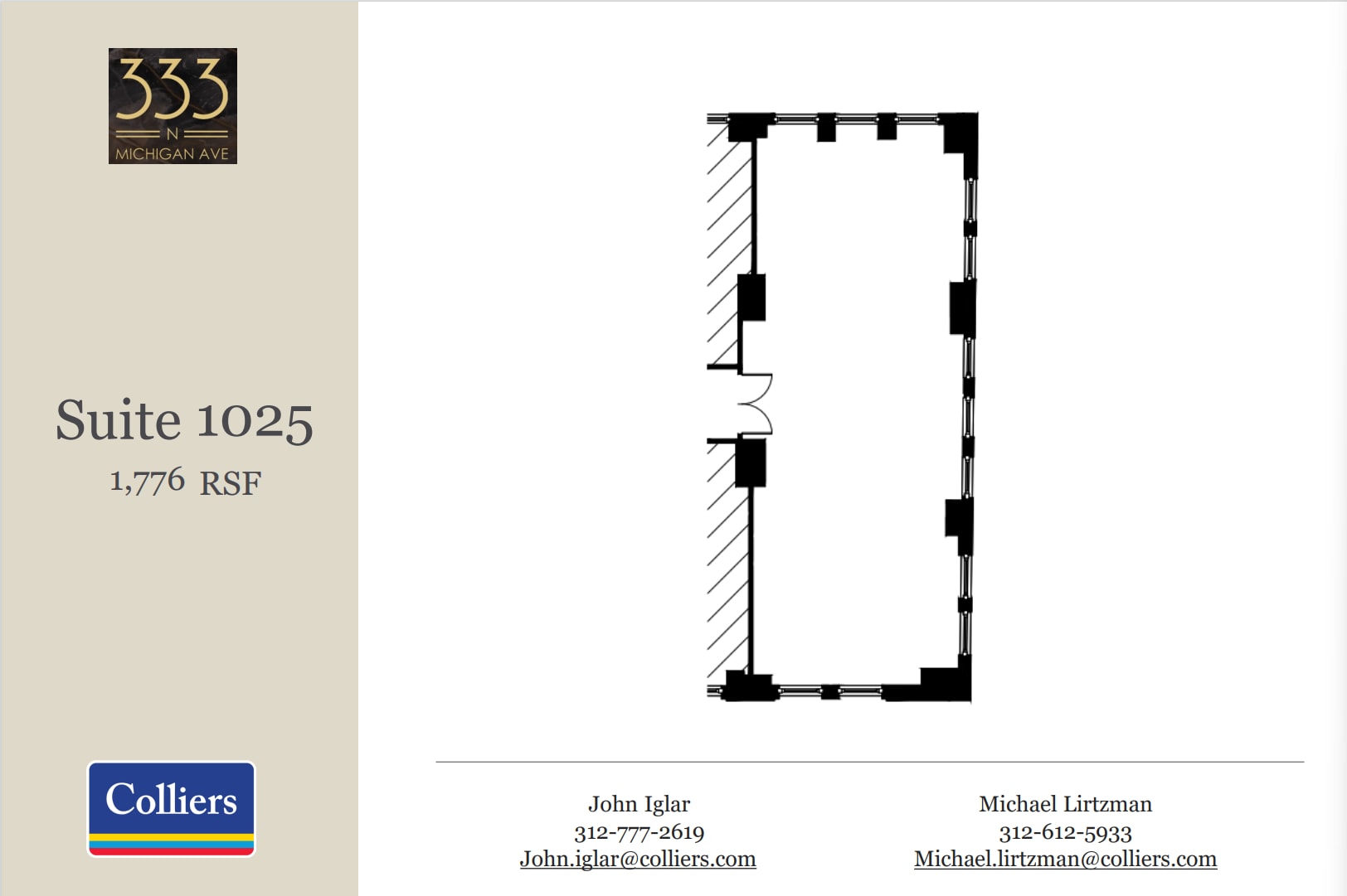 333 N Michigan Ave, Chicago, IL for lease Floor Plan- Image 1 of 1