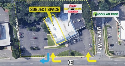 969 US Highway 22, North Plainfield, NJ - aerial  map view