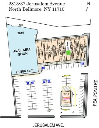 Plus de détails pour 2813-2837 Jerusalem Ave, Bellmore, NY - Commerce de détail à louer