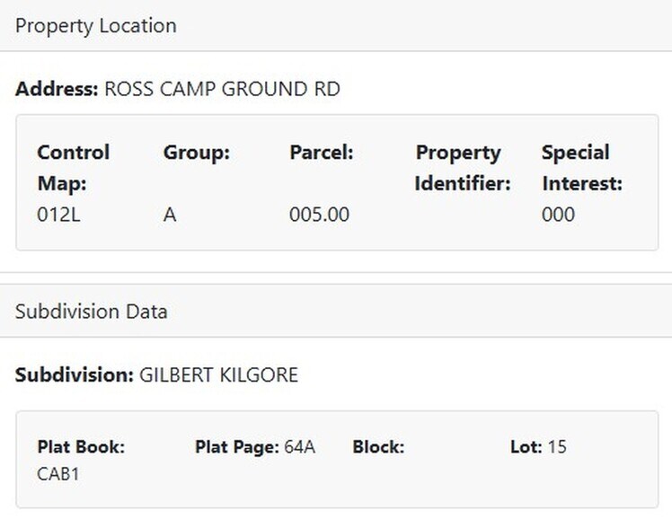Ross Campground, Church Hill, TN à vendre - Plan de site - Image 1 de 1