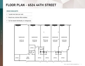 6524 44th St, Sacramento, CA à louer Plan d’étage- Image 1 de 1
