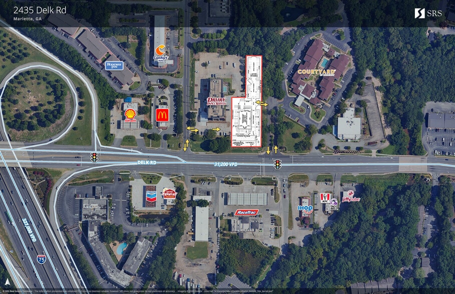 2435 Delk Rd SE, Marietta, GA for lease - Aerial - Image 2 of 5