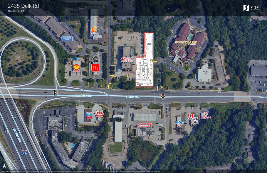 2435 Delk Rd SE, Marietta, GA à louer - Aérien - Image 2 de 5