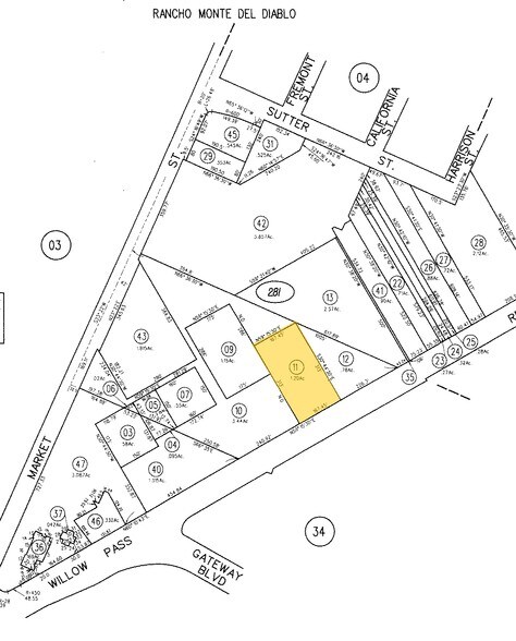 1657-1855 Willow Pass Rd, Concord, CA à louer - Plan cadastral - Image 2 de 3