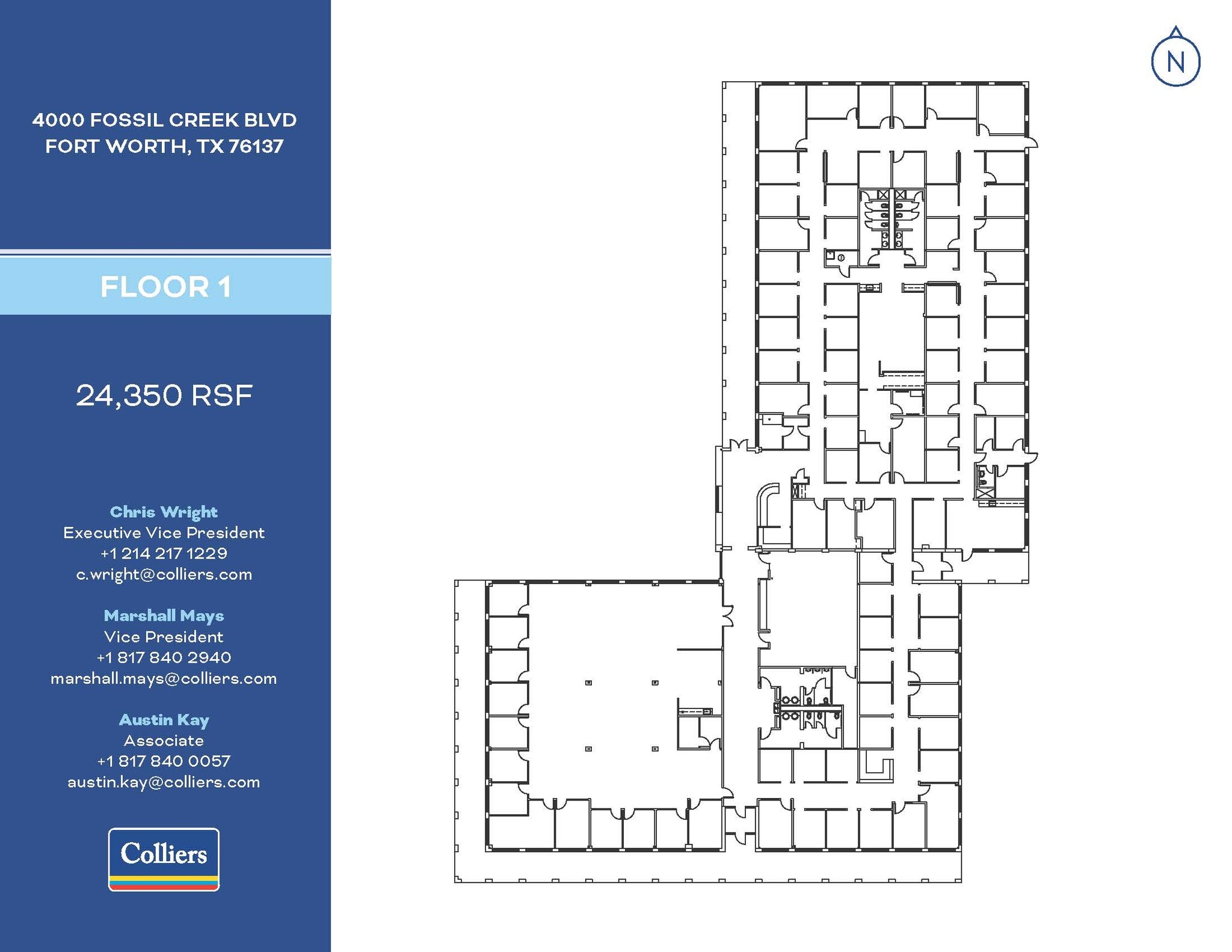 4000 Fossil Creek Blvd, Fort Worth, TX à louer Plan d’étage- Image 1 de 2