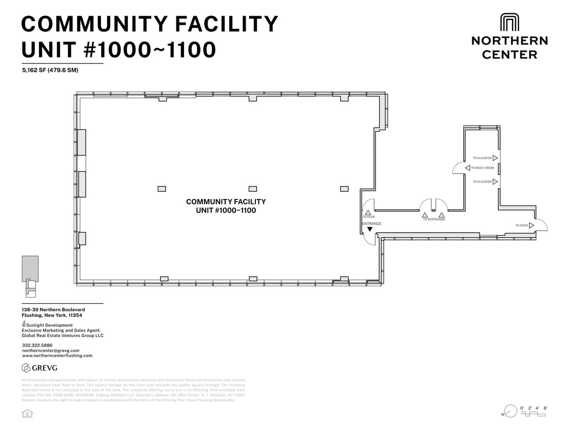 13830 Northern Blvd, Flushing, NY 11354 - Unité C1100 -  - Plan d’étage - Image 1 of 1