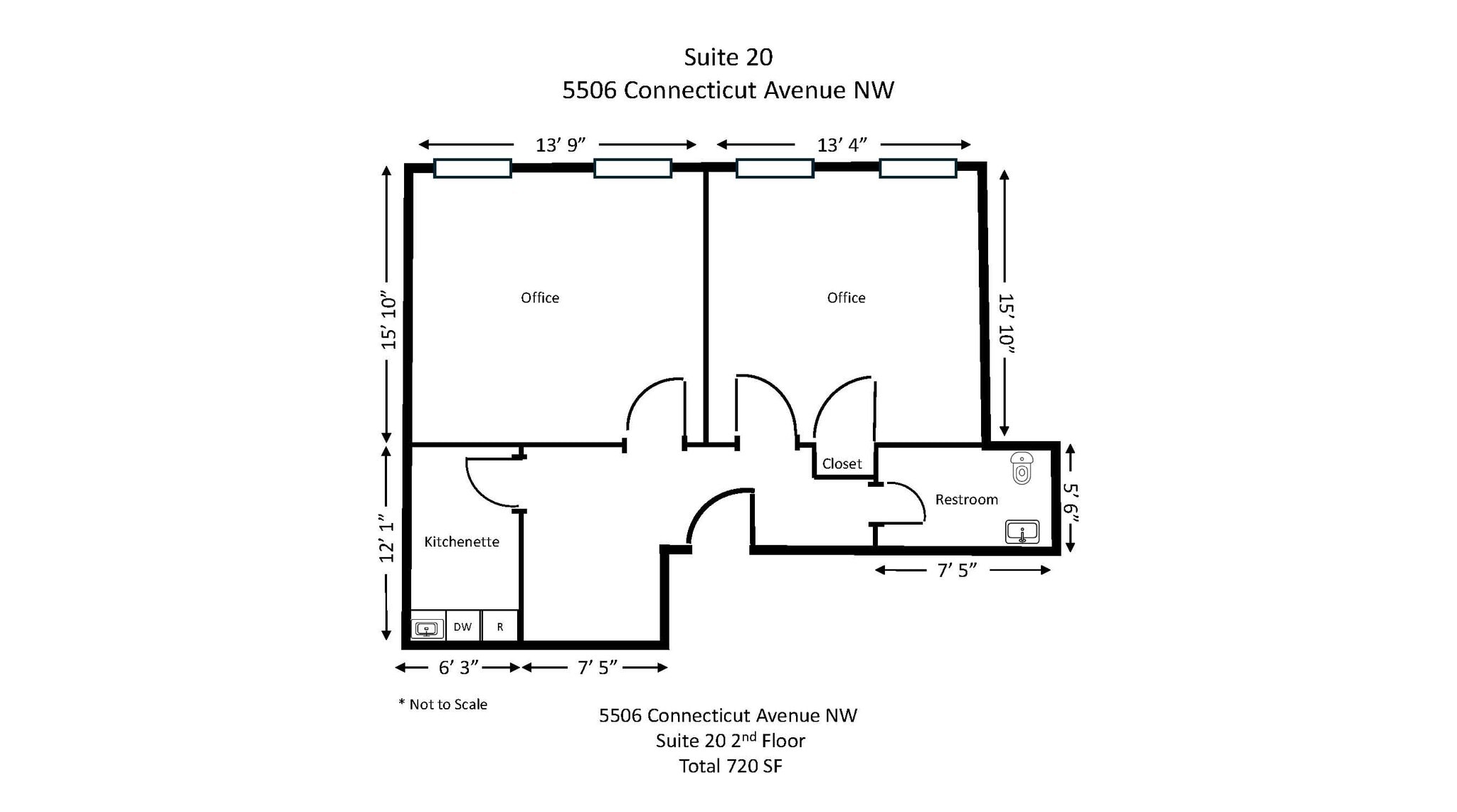 5500-5506 Connecticut Ave NW, Washington, DC for lease Floor Plan- Image 1 of 1