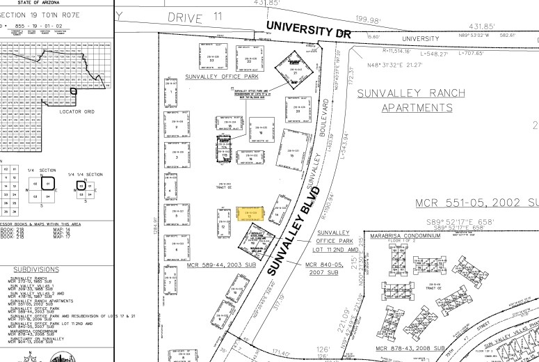 7165 E University Dr, Mesa, AZ à louer - Plan cadastral - Image 2 de 5