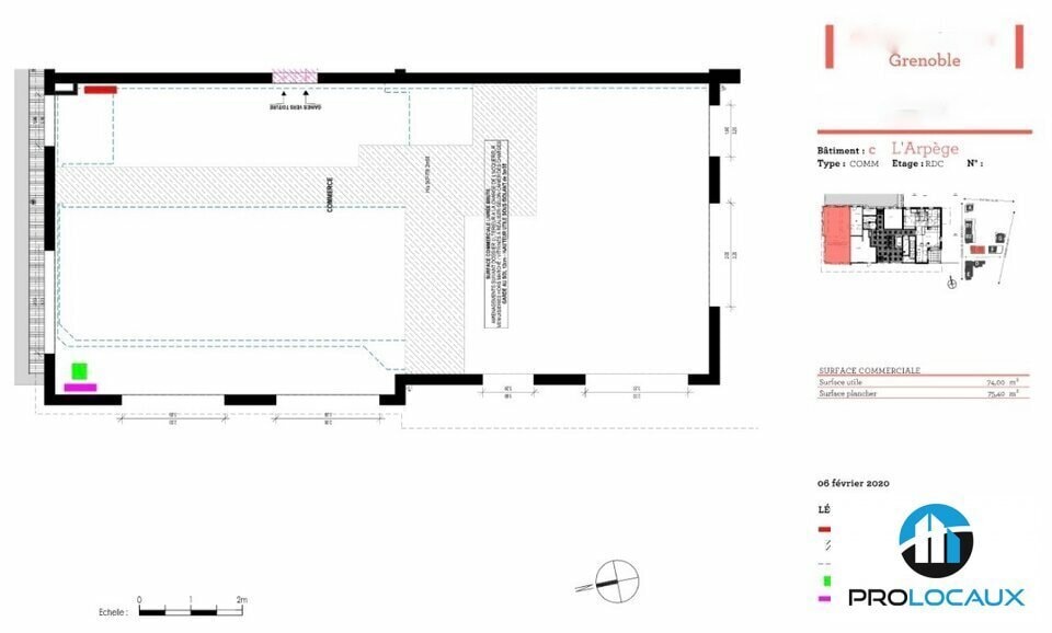 Retail in Grenoble for lease Floor Plan- Image 1 of 12