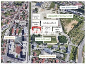 28 Allée De La Poudrière, Dijon, CDO - Aerial map view