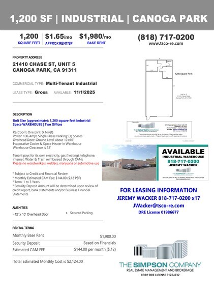 21410-21420 Chase St, Canoga Park, CA à louer - Photo du bâtiment - Image 2 de 10