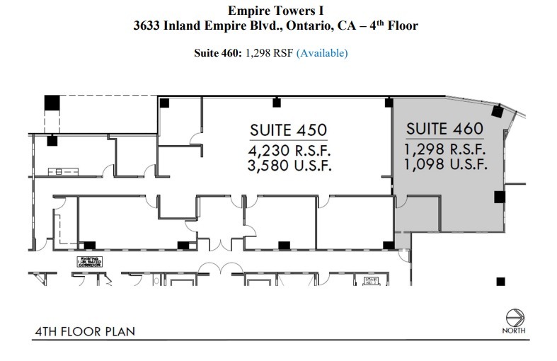 3633 Inland Empire Blvd, Ontario, CA à louer Plan d’étage- Image 1 de 1